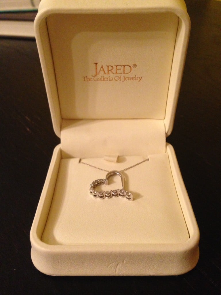Jared's Diamond Heart Necklace Never Liked It Anyway