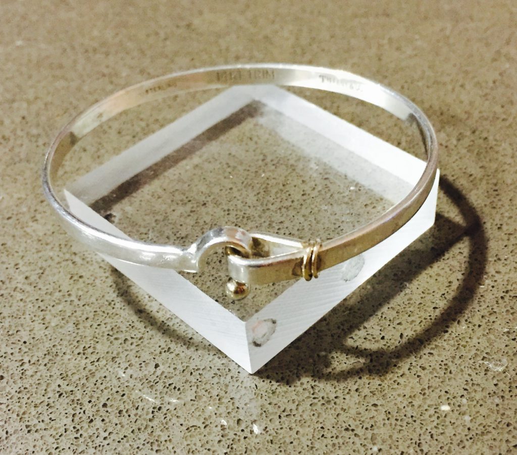 Hook \u0026 Eye Bangle Bracelet in Sterling 