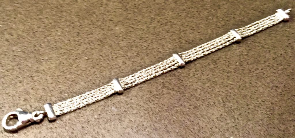 Co. Sterling Silver Rope Weave Bracelet 