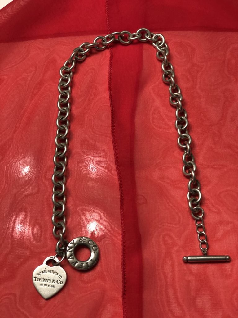 Tiffany Heart Tag Toggle Necklace 